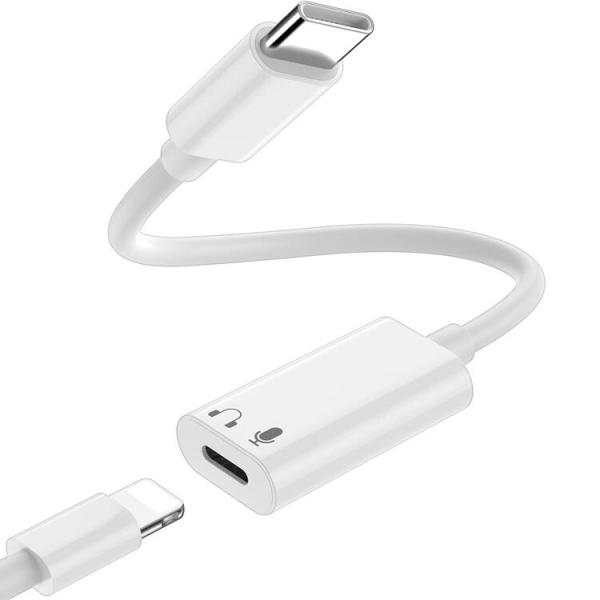 USB タイプC-Lightningメス Lightnningイヤフォン マイク専用 音量コントロー...