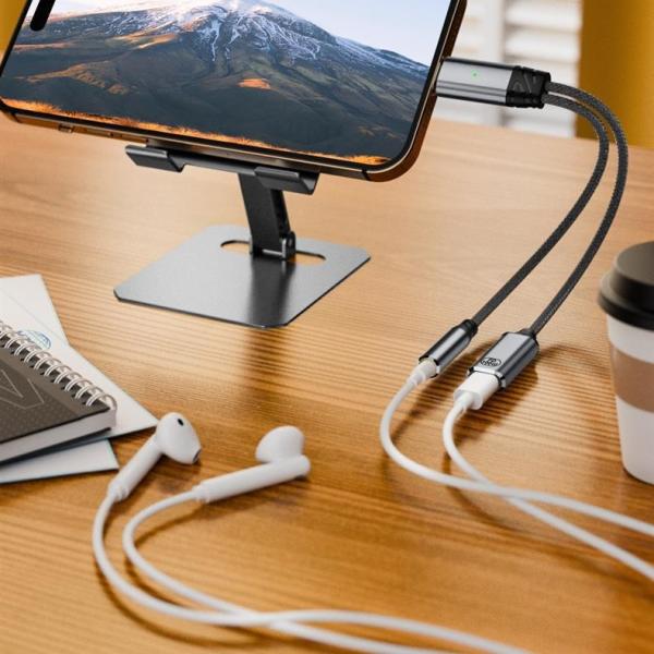 USB C to audio 3.5mm 音声出力 Type-C PD20V@5A/100W充電対応...