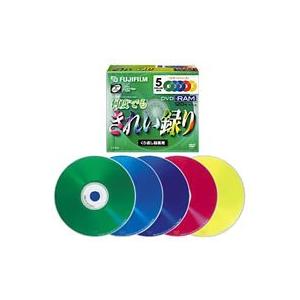 FUJIFILM VDRM120FX5 M DVD-RAM for VIDEO カラー 5枚