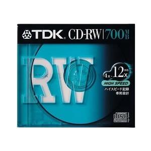 TDK CD-RWデータ用700MB High Speed記録対応 10mm厚ケース入り [CD-R...