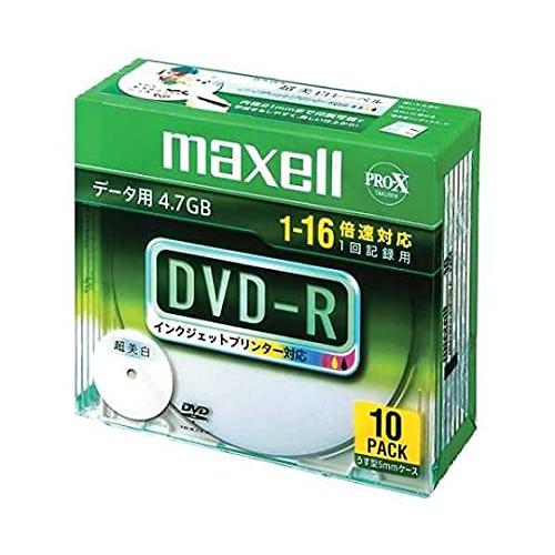 maxell データ用 DＶD-R 4.7GB 16倍速対応 インクジェットプリンタ対応ホワイト(ワ...