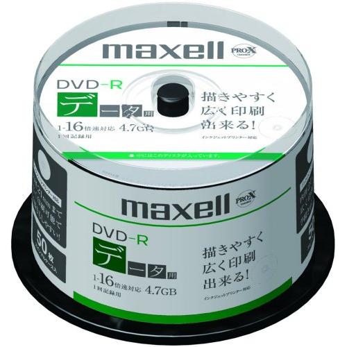 maxell データ用 DＶD-R 4.7GB 16倍速対応 インクジェットプリンタ対応ホワイト 5...