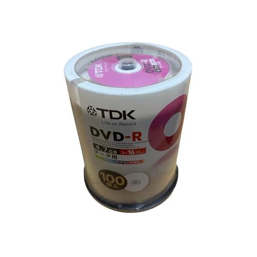 TDK データ用 DVD-R 1-16倍速対応 ホワイトプリンタブル(内径38mm) 100枚 スピ...