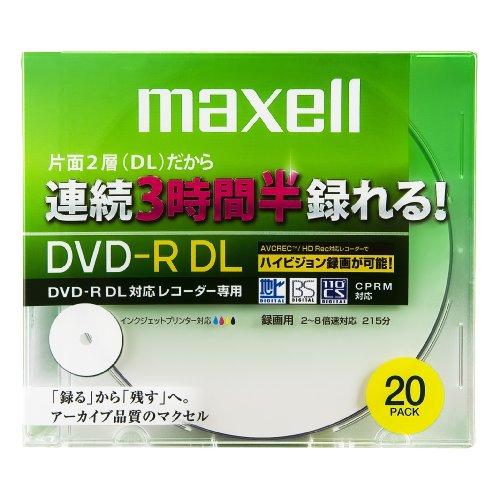 maxell 録画用 CPRM対応 DＶD-R DL 215分 8倍速対応 インクジェットプリンタ対...