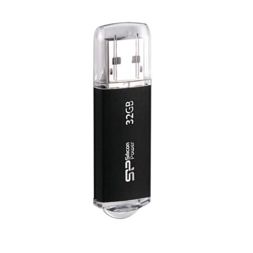シリコンパワー USB2.0 Ultima-II I-Series 32GB メタル型 ブラック S...