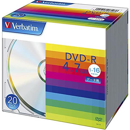 バーベイタムジャパン(Verbatim Japan) 1回記録用 DVD-R 4.7GB 20枚 シ...