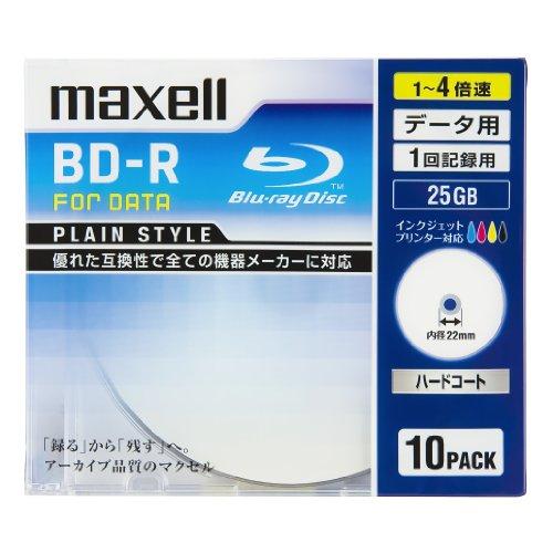 マクセル(maxell) データ用 BD-R 片面1層 25GB 4倍速対応 インクジェットプリンタ...