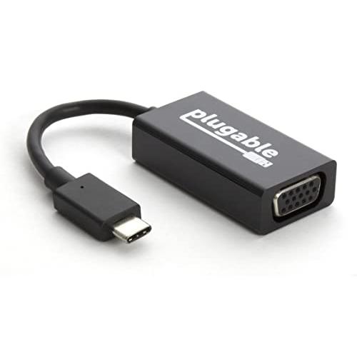 Plugable USB-C - VGA 変換アダプター 1920x1200 60Hz までに対応 ...