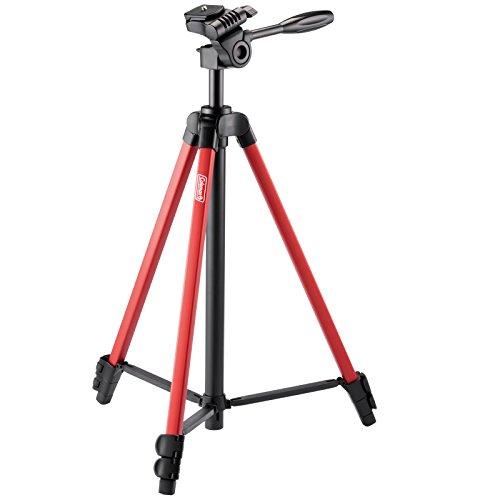 Velbon&amp;Coleman ファミリー三脚 CV-3 RED 3段 レバーロック 脚径17mm 小...
