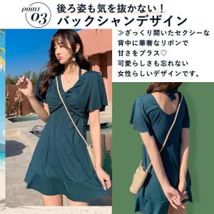 水着 レディース 体型カバー ワンピース 水陸...の詳細画像5
