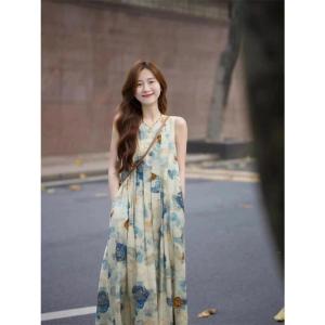花柄 ロングワンピース レディース 夏 ノース...の詳細画像3