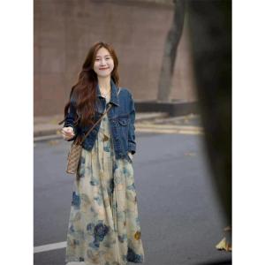 花柄 ロングワンピース レディース 夏 ノース...の詳細画像4