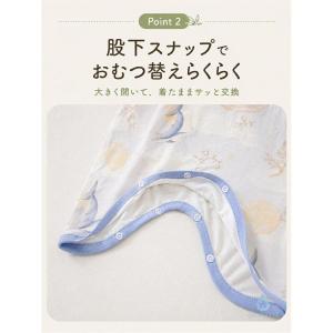 ベビー スリーパー 夏用 薄手 通気性 股下ス...の詳細画像2