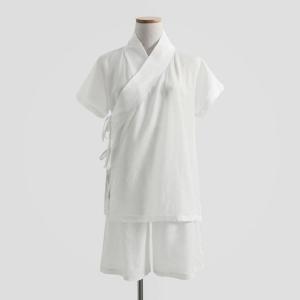 和装インナー 上下セット 半袖 襦袢シャツ ハ...の詳細画像2