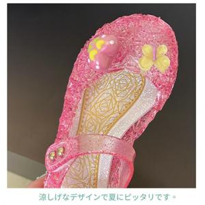 キッズ ジェリーサンダル 女の子 ヒール プリ...の詳細画像3