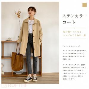 レディース トレンチコート ミドル丈 春秋 ス...の詳細画像3