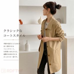 レディース トレンチコート ミドル丈 春秋 ス...の詳細画像4