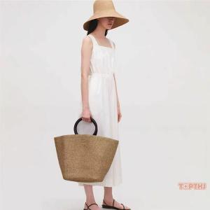 かごバッグ レディース ラフィア トートバッグ...の詳細画像4