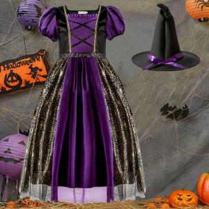 ハロウィン 魔女 コスチューム 子供 女の子 ...の詳細画像5