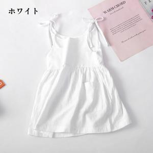 キッズ 女の子 キャミソールワンピース 半袖 ...の詳細画像1