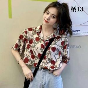 アロハシャツ レディース 半袖 花柄シャツ 半...の詳細画像5