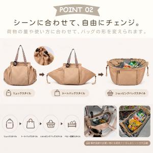 マザーズバッグ 大容量 3WAY リュック ト...の詳細画像2