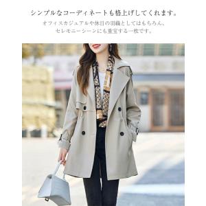トレンチコート レディース 春 秋 冬 スプリ...の詳細画像1