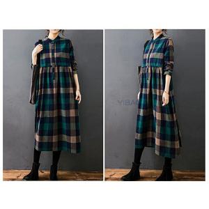 シャツワンピース 長袖 秋 冬 レディース ワ...の詳細画像4