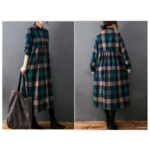 シャツワンピース 長袖 秋 冬 レディース ワ...の詳細画像5