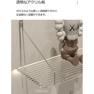 ウォールシェルフ 賃貸 取り付け アクリル ラ...の詳細画像3