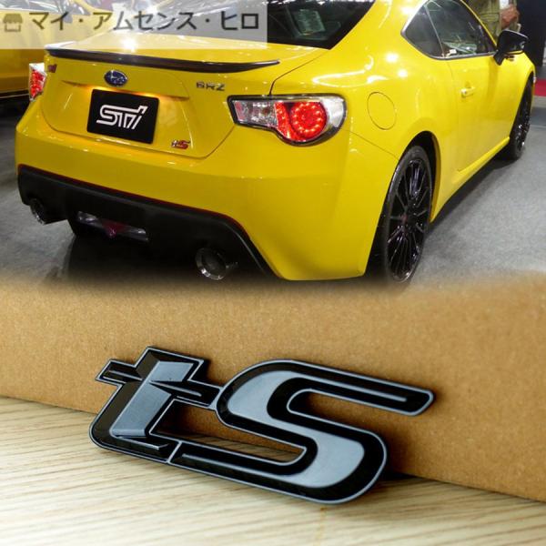 高品質 スバル tSエンブレム 黒☆ WRX S4 WRX Sti BRZ フォレスター インプレッ...