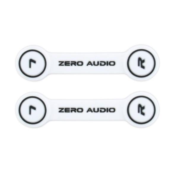 ZERO AUDIO ヘッドホンクリップ ホワイト/ブラック 2個入 ZA-CLP-WK