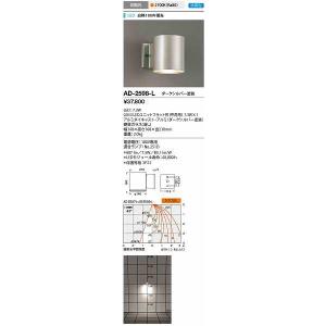 山田照明(YAMADA）　AD-2598-L　エクステリアブラケット LEDランプ交換型 非調光 電球色 下方配光 ダークシルバー 防雨型 [♪]｜maido-diy-reform