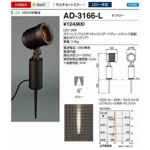 山田照明(YAMADA)　AD-3166-L　エクステリア スポットライト 位相調光 LED一体型 電球色 マルチカットミラー ナロー6° 防雨型 ダークグレーメタリック [♪]｜maido-diy-reform