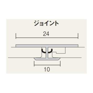 フクビ 【AJ2／20本入】アルパレージ用 ジョイント 2450mm 壁面化粧パネル(内装)[♪△]｜maido-diy-reform