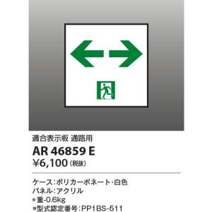 コイズミ照明　AR46859E　非常用照明器具 適合表示板 通路用｜maido-diy-reform