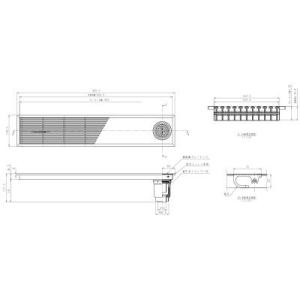EWB624P TOTO 浴室排水ユニット（樹脂製グレーチング）横引きトラップ
