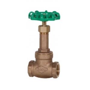 KITZ,給水用ゲートバルブ(圧5K,呼び50A,2インチ,Rc2ネジ)青銅製,MN-50A