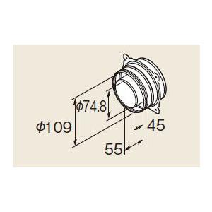 リンナイ（Rinnai） ガス給湯器 部材 FFT-6B-200 給排気トップ(直排