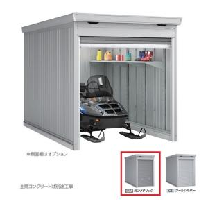 イナバ物置 『※関東限定※ FM-2235SD』 一般型 バイク保管庫 土間タイプ スタンダード ガ...