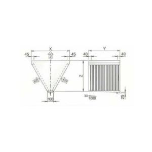 ホーコス 業務用グリースフィルター 両面1連タイプ FSVL1-525W FSVH1-525S 厨房用グリースフィルター(高風量Vフィルター)片面1連式 1