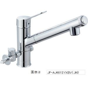 水栓金具 INAX/LIXIL　JF-AJ461SYXNBV（JW） 　分岐水栓 ハンドシャワー付 AJタイプ シングルレバー混合水栓 分岐形 分岐止水栓・カートリッジ付 寒冷地 [□]｜maido-diy-reform