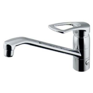 カクダイ　混合水栓　125-004 シルバー 壁付2ハンドル混合栓 125-004 カクダイ | 業務用建材・建築資材
