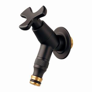 水栓金具 カクダイ 701-239-13 ガーデン用水栓 寒冷地 マットブラック