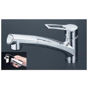 KVK 混合栓 KVK KM5021TEC 流し台用シングルレバー式シャワー付混合栓