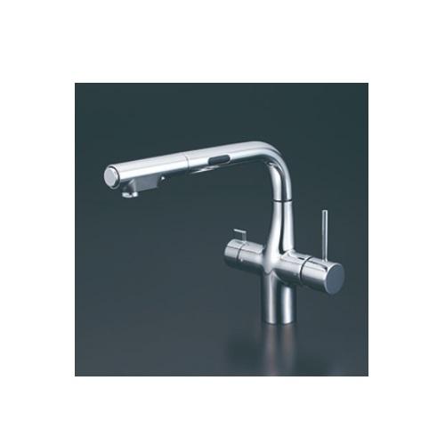 KVK　KM6131SCECHS　ビルトイン浄水器用シングルシャワー付混合栓（センサー）撥水 ACタ...