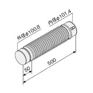 ノーリツ（NORITZ） 石油ふろ給湯器 部材 【フレキ管（L450） 0503081