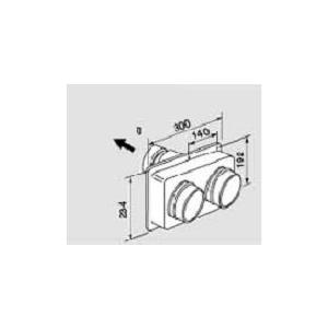 ノーリツ（NORITZ） 給湯器 部材 【FF-100トップ φ100 2本管 100型
