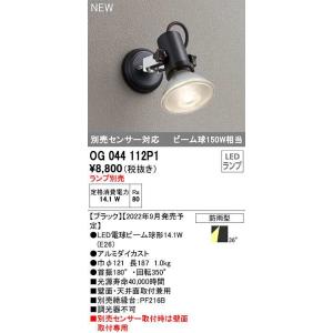 オーデリック　OG044112P1　エクステリア スポットライト ランプ別売 LEDランプ 防雨型 ブラック｜maido-diy-reform
