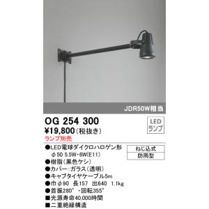オーデリック　OG254300　エクステリアスポットライト φ50LED電球ダイクロハロゲン形 ランプ別売｜maido-diy-reform